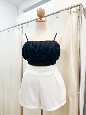 Leia Cami Crop Top (Black)